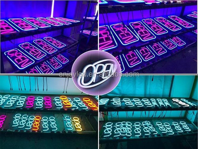 Full set with power obvious show off 12V open led neon sign