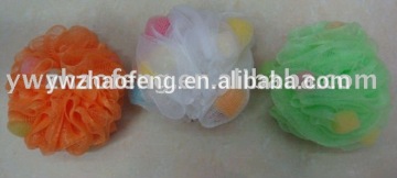 2016 Popular colorful mesh bath sponge