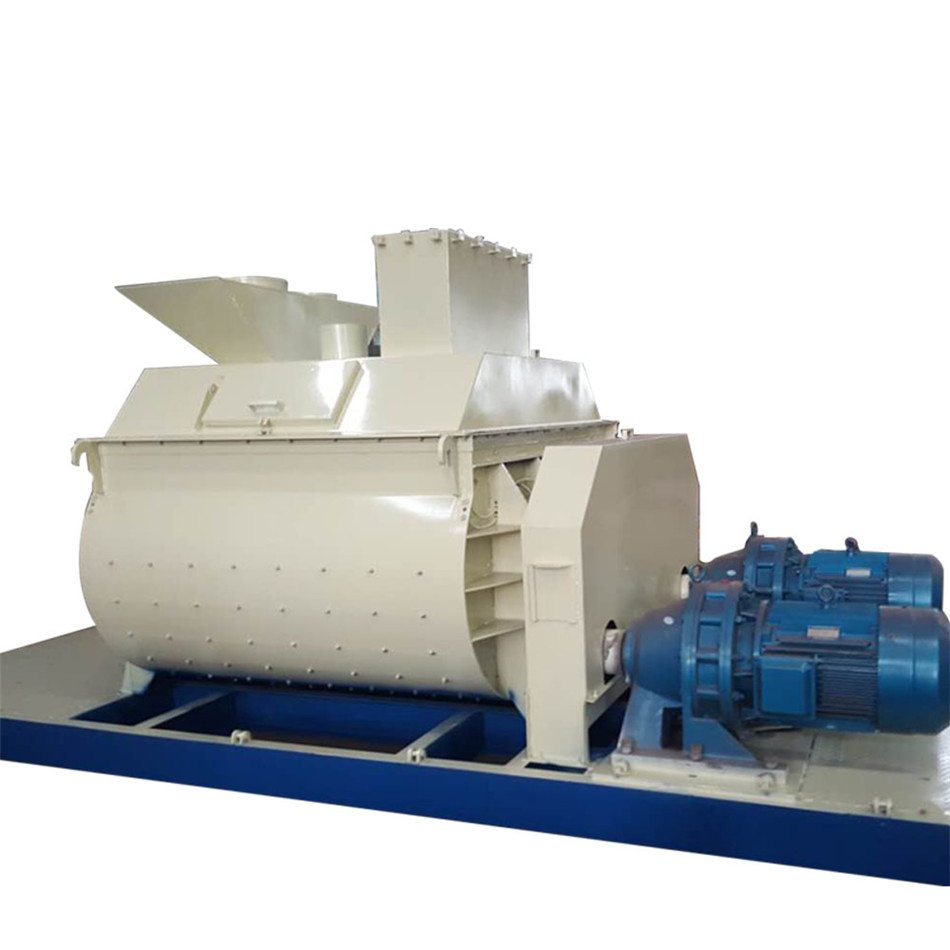 Electric twin shaft concrete mixer for sale
