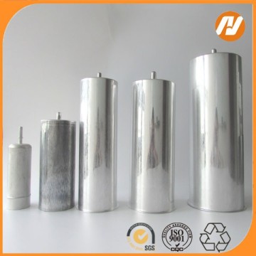 cylindrical capacitor shells with M12 stud and plastic terminal cap