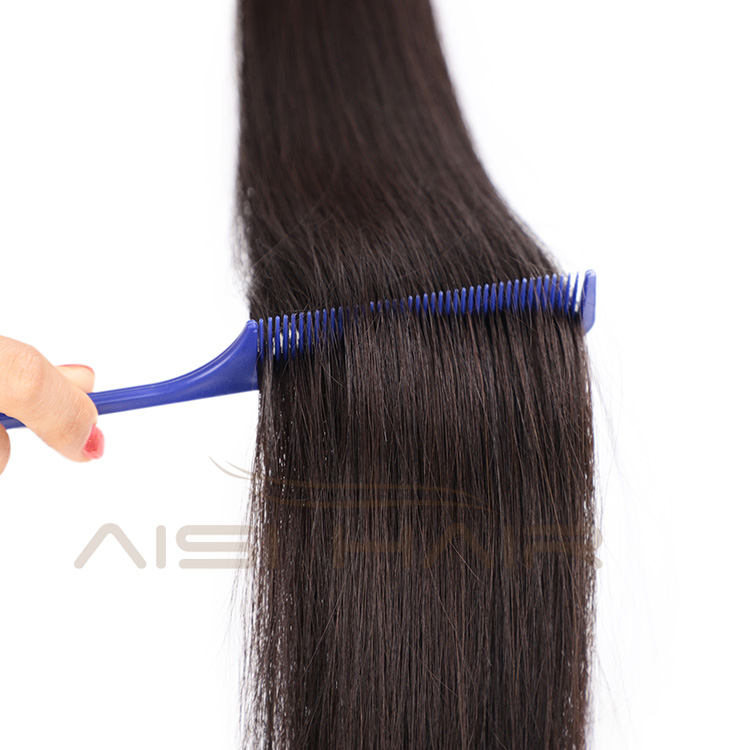 Aisi Hair 10A Unprocessed Black Human Hair Double Drawn Can Be Dyed Or Bleach I Tip Human Hair Extension 100g For Women