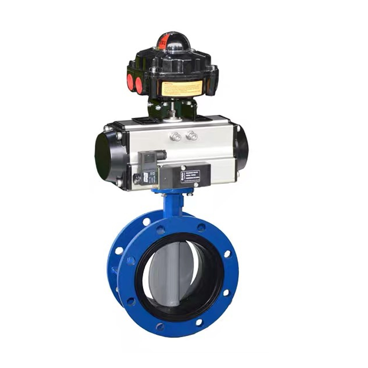 precision machining titanium gear operated butterfly valve