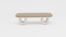Panel Back Footrest Bench