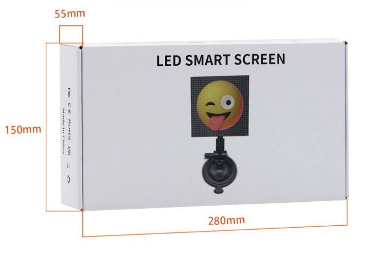 2023 new arrival Advertising Car LED Display Screen 32x32 Pixel DIY led smart screen for car