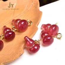 DIY Jewelry Making: Precious Stone Pendants, Gourd-Shape Healing Crystals, and Strawberry Quartz Pendants