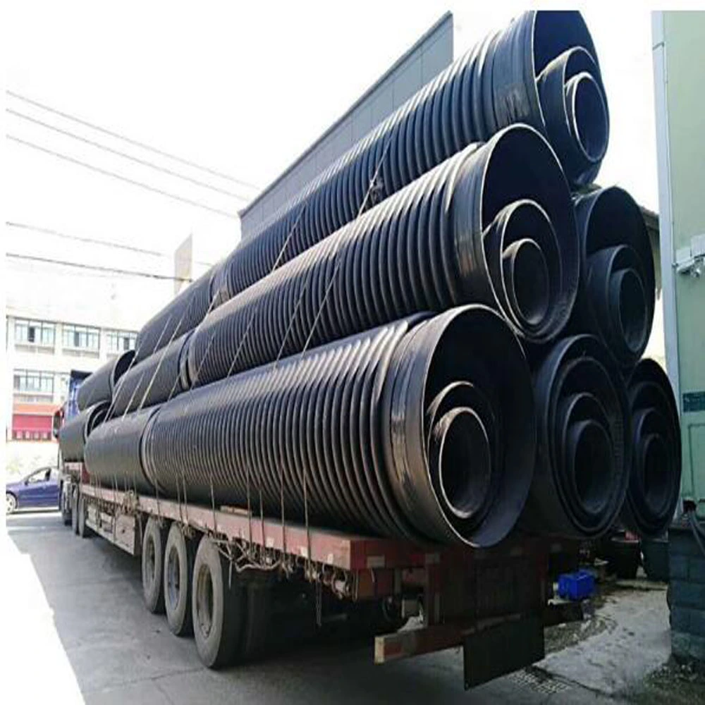 High Quality Winding Structure Wal Carat Pipel Drainage Pipeline for Buried Sewage Drainage