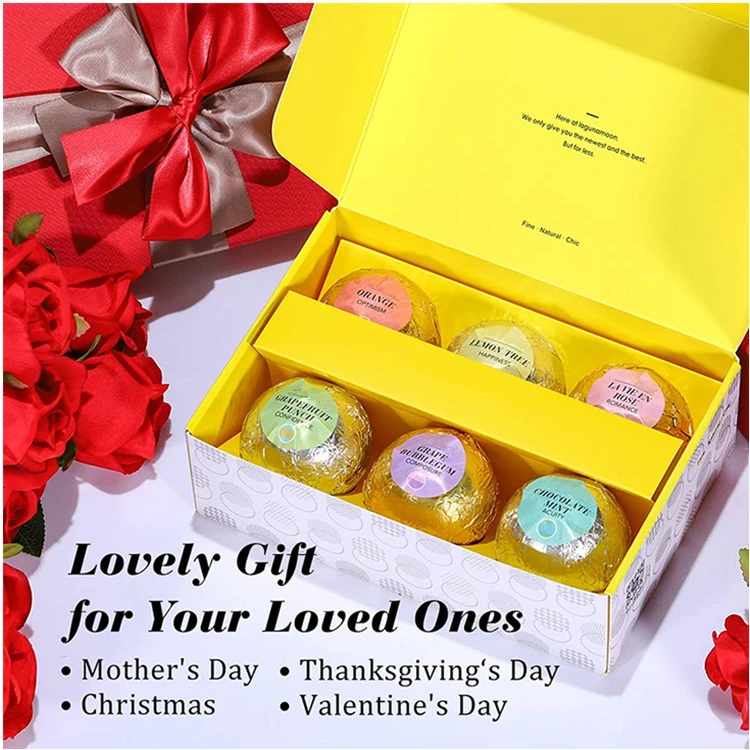 Private Custom Natural Organic Fizzy Handmade Bath Bombs Gift Set