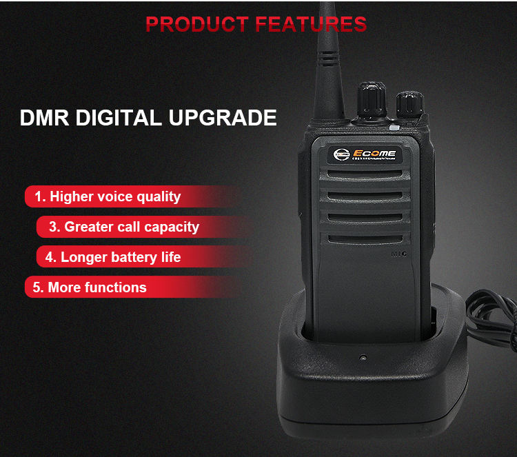 Ecome ET-D40 DMR Digital Digital Tway Radio Machine Talkie Set