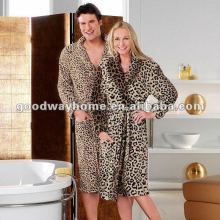 Printed Coral Fleece Bathrobe