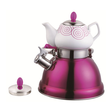 Haushalt Rose Pink Double Tea Pot