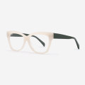 Bevelling Cat-eye Acetate Female Optical Frames