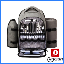 Waterproof Picnic Backpack for 4 Person With Cutlery Set