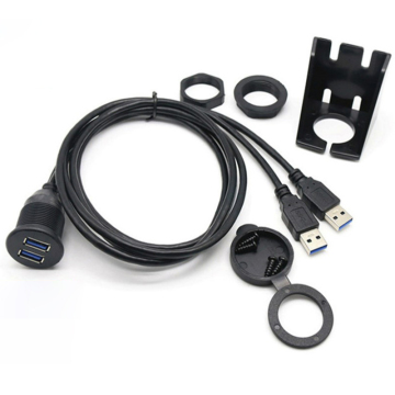 Dual Waterproof USB 3.0 Extension Cable