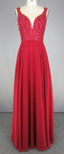 Red Chiffon Evening Dresses Red Carpet Dresses
