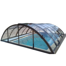 Solar Screen Enclosure Swimming Pool Telescopic Cover