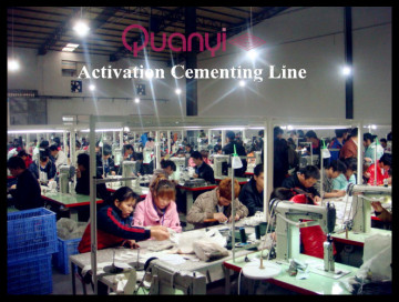 Canvas shoes Turnkey Projest in China Activation Cementing Making Machine Line