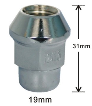 19mm hex bulge acorn lug nuts
