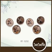 Wholesale high quality fancy cheap metal pure black spray paint jeans button