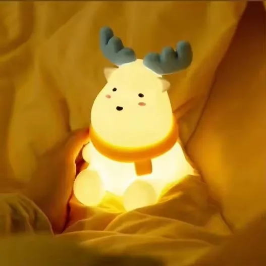 Little Elk Clapping Night Light - LED Desk Lamp for Kids