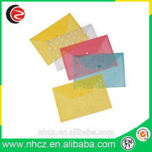 Office&School Button Closure PP Stationery File Bag