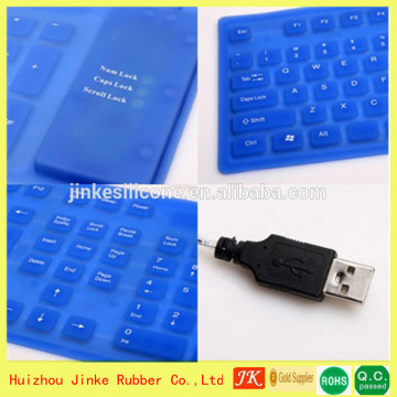 2014 waterproof silicon multimedia optical keyboard &amp; mouse