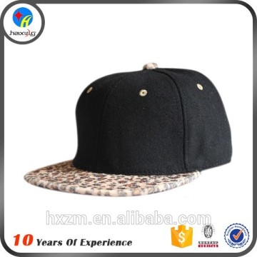 blank vintage leopard snapback cap