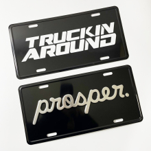 Custom Metal License Plates for US States - Personalized Aluminum Embossed Car Plates