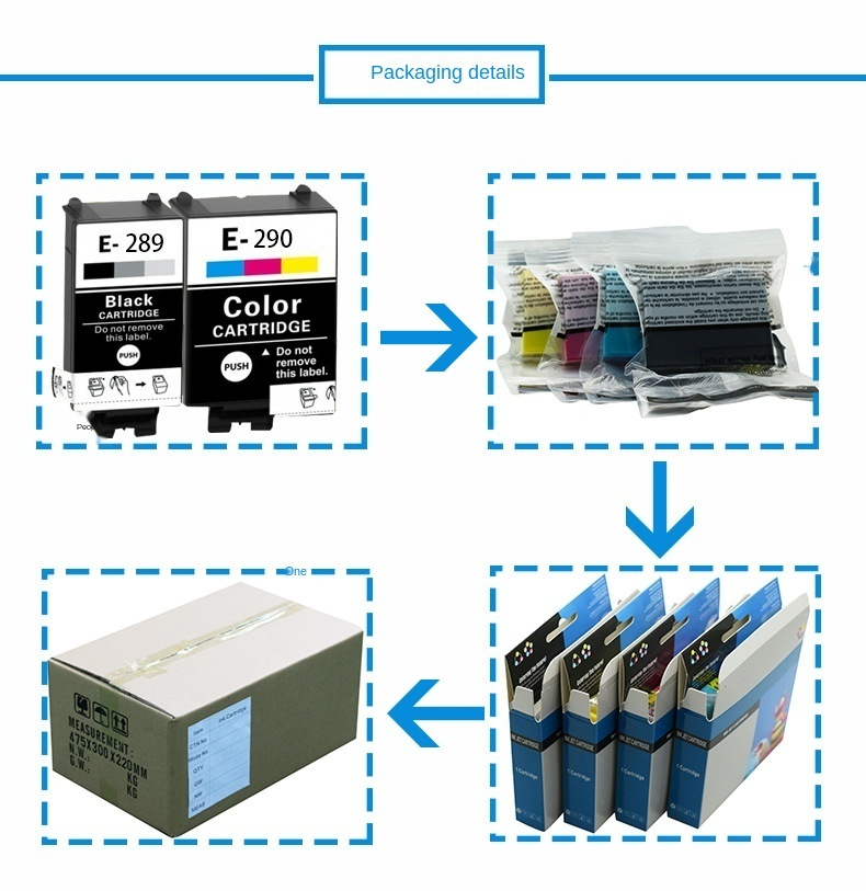 Suitable for Ep WF100 printer cartridge 289 290 WF-110 T289 T290 ink cartridge