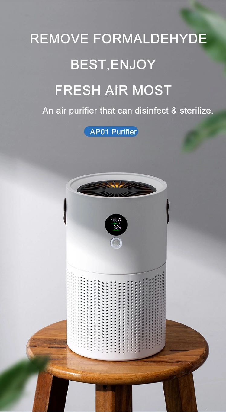 USB Powered Hand Gesture Operated Air Purifier Mini Portable H13 HEPA Car Air Purifier with HEPA Filter