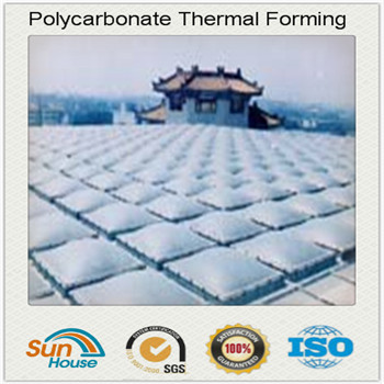 Solid Polycarbonate Sheet Thermal Forming Skylight Roofing