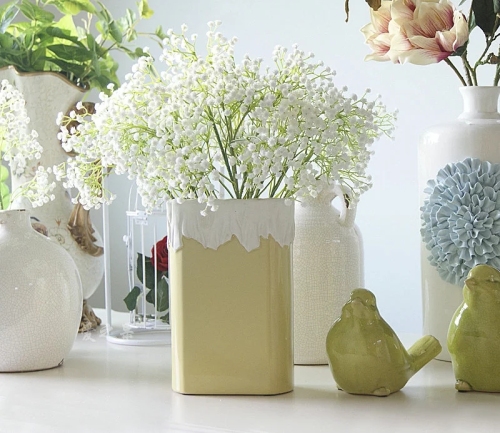 Τεχνητά λουλούδια πλαστικά διακοσμήσεις γάμου Babysbreath