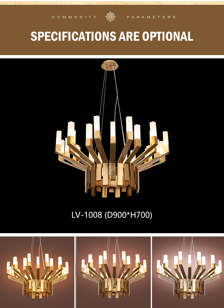 G-Lights Modern Designer Indoor Living Room Bedroom Round Ceiling Led Chandelier Pendant Lamp