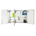 Meuble miroir de rangement pour salle de bain à trois portes
