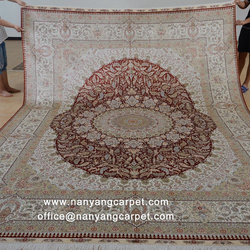 9'x12' Handwoven Oriental Persian Qum Silk Carpet