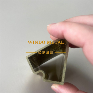 Tapered decorative brass tube design