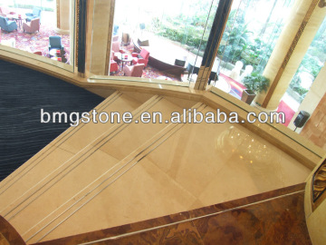 Cream Marfil marble flooring design&home marble floor design