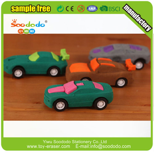 gomma di automobile 3D per bambini compongono eraser