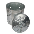 Pre-Galvanized Trash Can With Lid Round75L