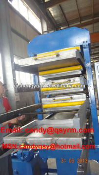 Rubber tiles machine