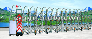 folded steel barrier gate flexible security gate