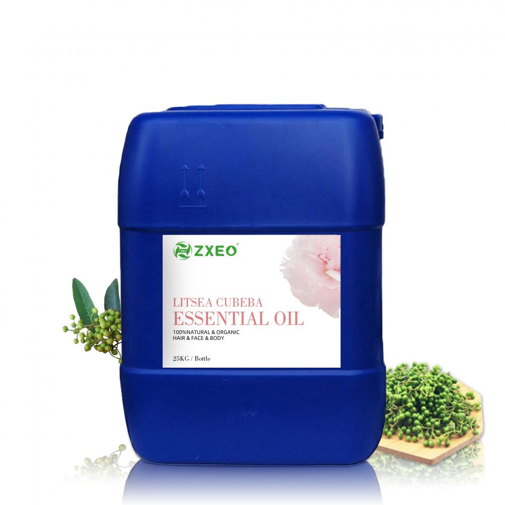 Ekstrak Tanaman Tanaman Tinggi Minyak Minyak Natural Litsea Cubeba Essential Oil Spice Aditif Makanan Minyak