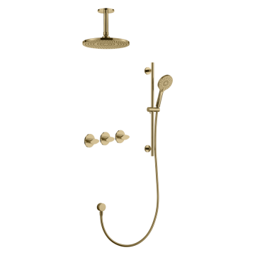 Shower set for concealed installation