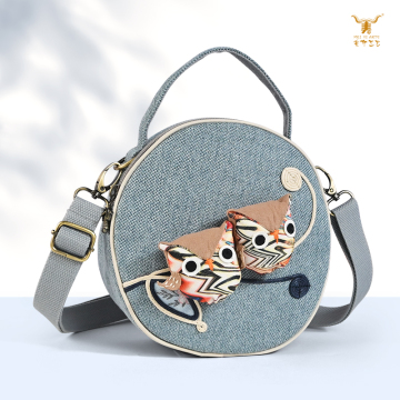 Patchwork Owl Crossbody Handbag by Mei Yi Arts