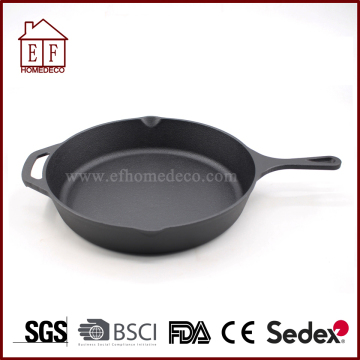 Skillet Pre-seasoned Cast Iron Skillet/ Fry pan 12''