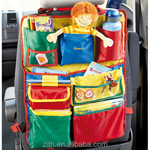 Organizador de asiento trasero de automóvil barato para niños Organizador de asiento para niños para niños