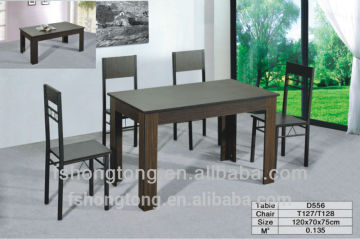 dining table and chiars with wood .china traditional wood dining table set