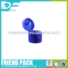 28mm ribbed plastic Flip top bottle cap, plastic water bottle cap , flip top for cosmetic packaging