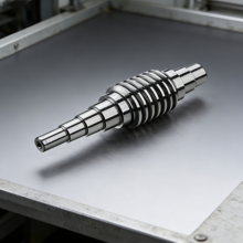 swiss turned Precision Worm Shaft
