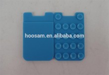 Smart phone card wallet, suction silicone phone card holder