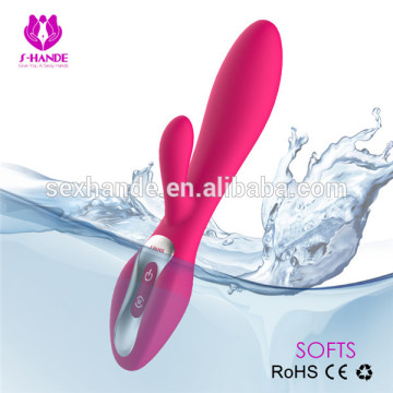 Welcomed 7 speeds dual motor vibe vobrator, USB charge vibe vibrator, vibe rabbit vibrator